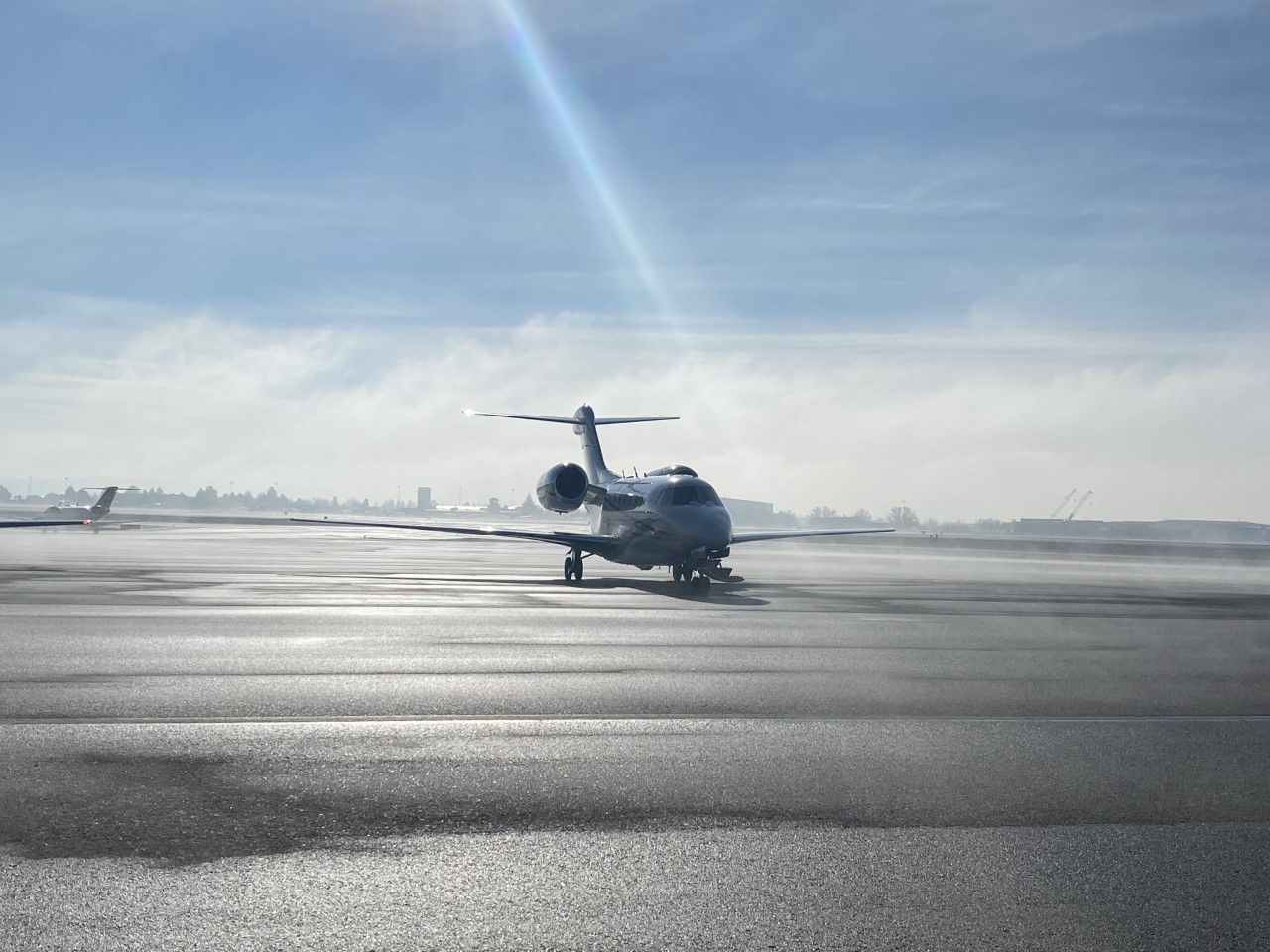 Citation X in flight