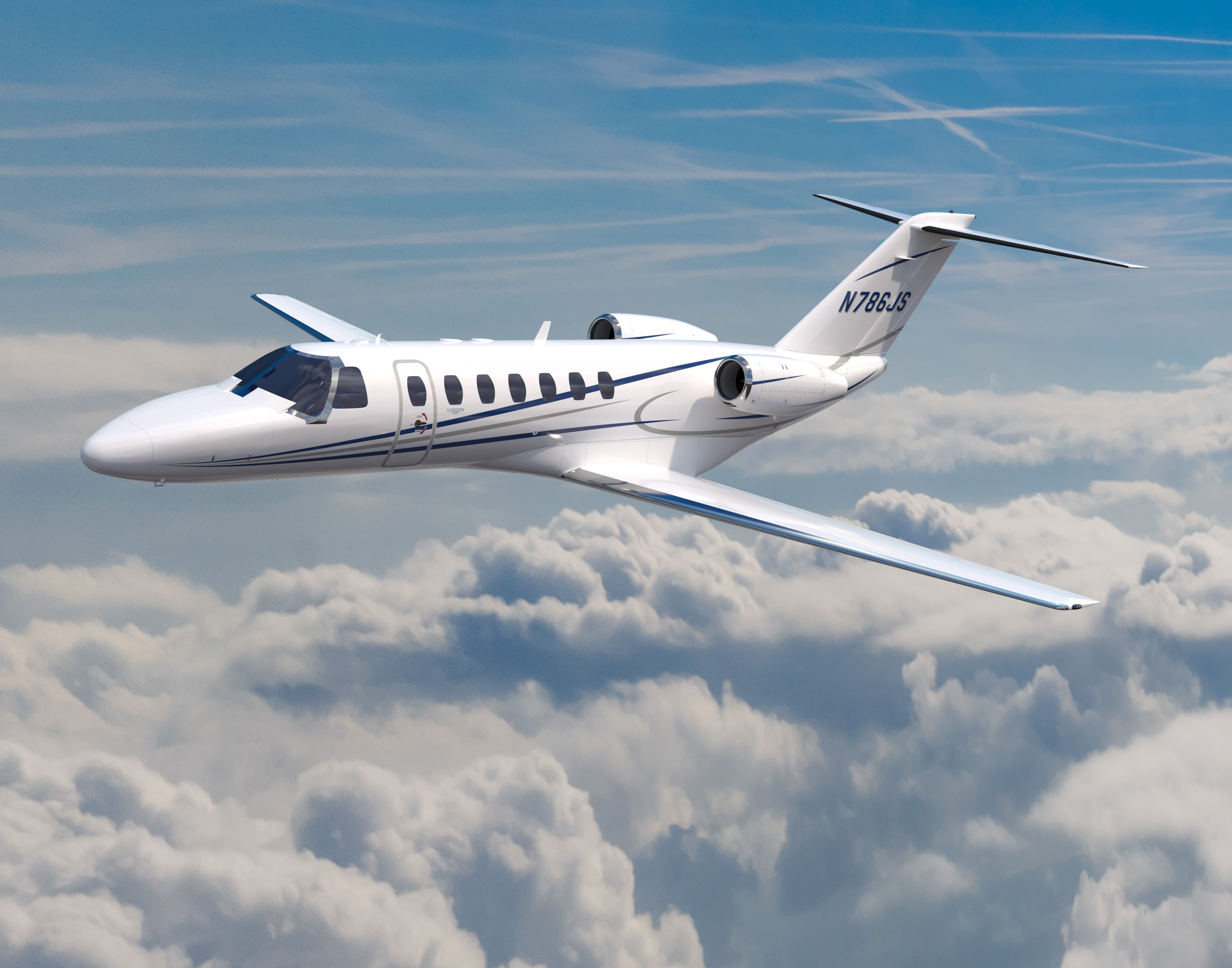 Citation CJ3+ in flight