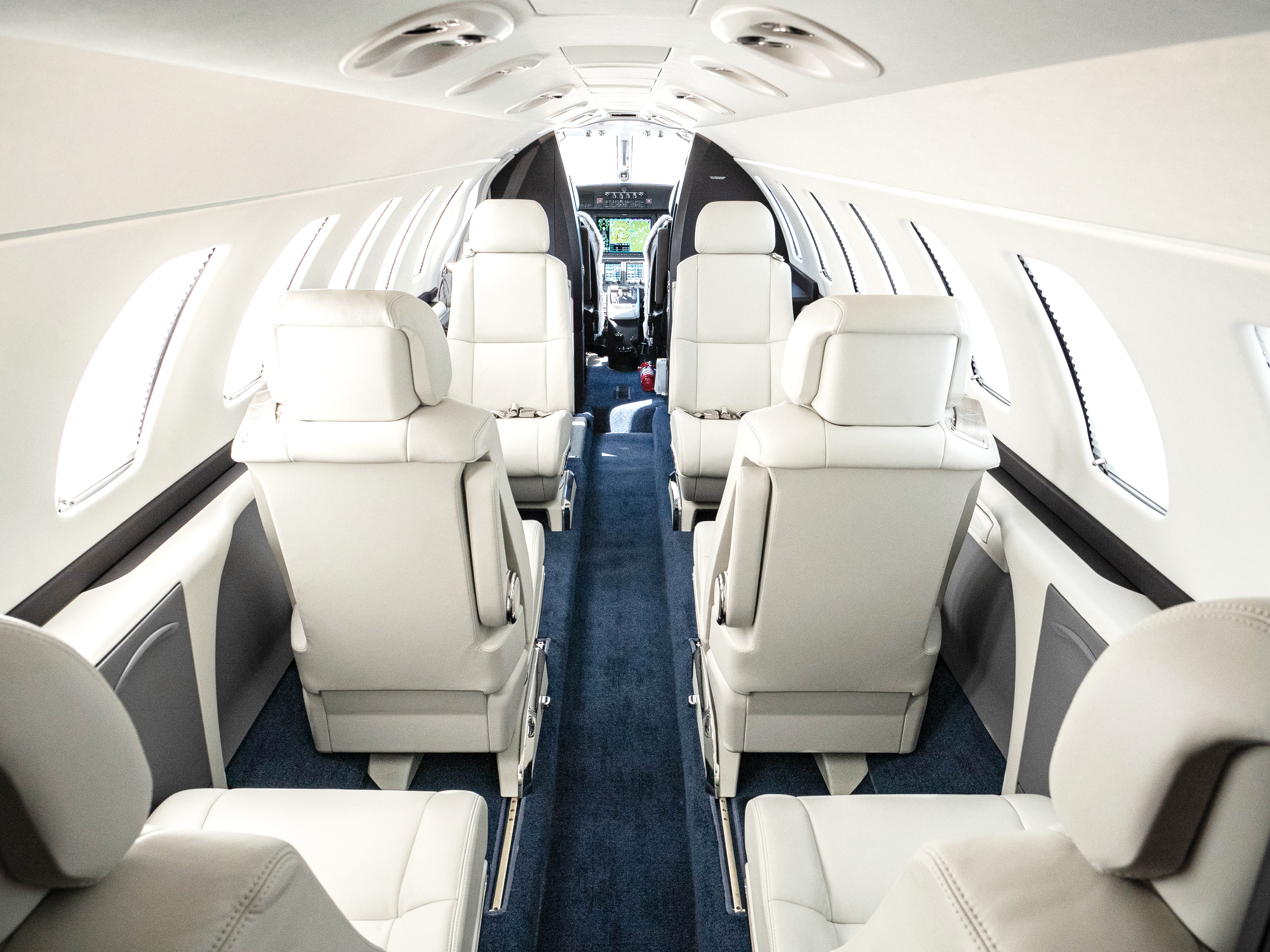 Citation CJ3+ interior seating detail